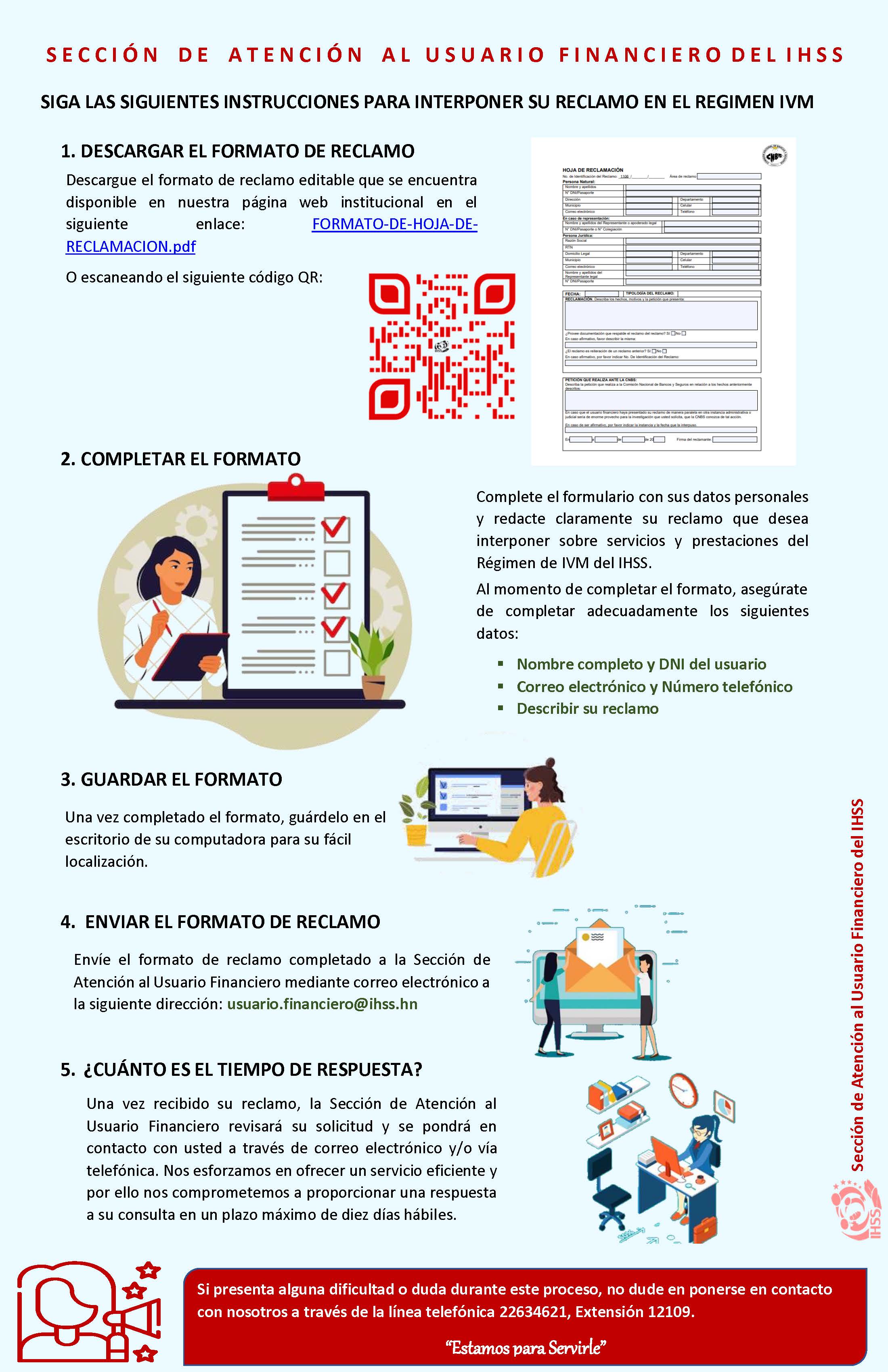 Instrucciones para reclamos